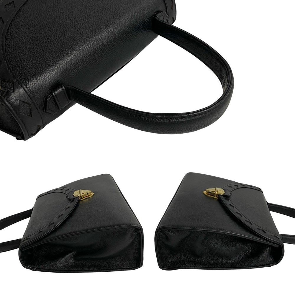 Yves Saint Laurent YSL Cutout Leather 2way Mini Bag Black - Picture 6 of 11